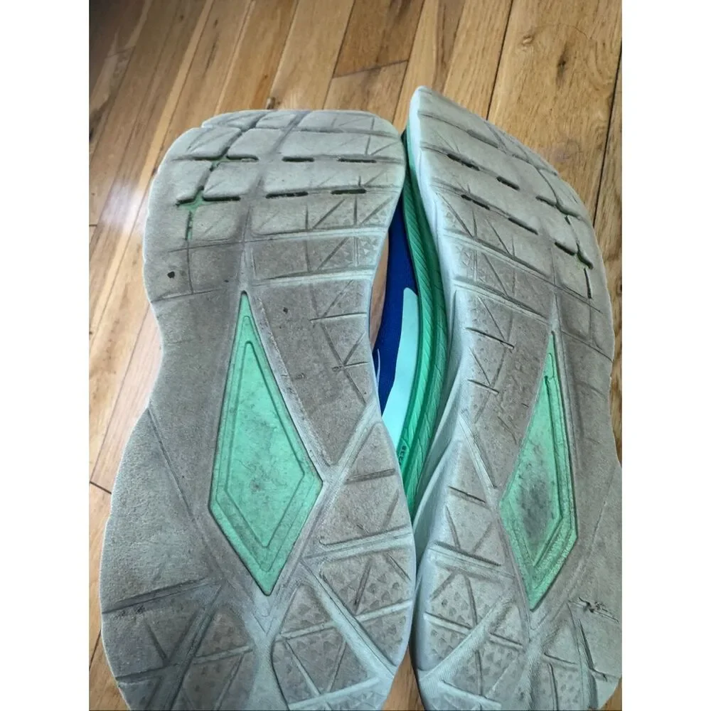 Hoka One One Mach Mens Purple Green Carbon x2 Dazzling Sneaker Size 10